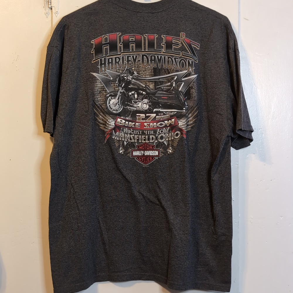 Harley Davidson Mansfield, Ohio Bike show logo tee mens XXL